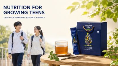 Fermented Botanical Nutrition for Growing Teens: Green Friends Dream Key Junior